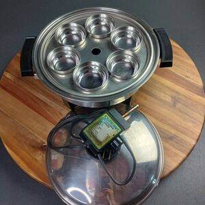 Townecraft Stainless Steel Electric Skiller 17450 Egg Poacher Insert USA Made